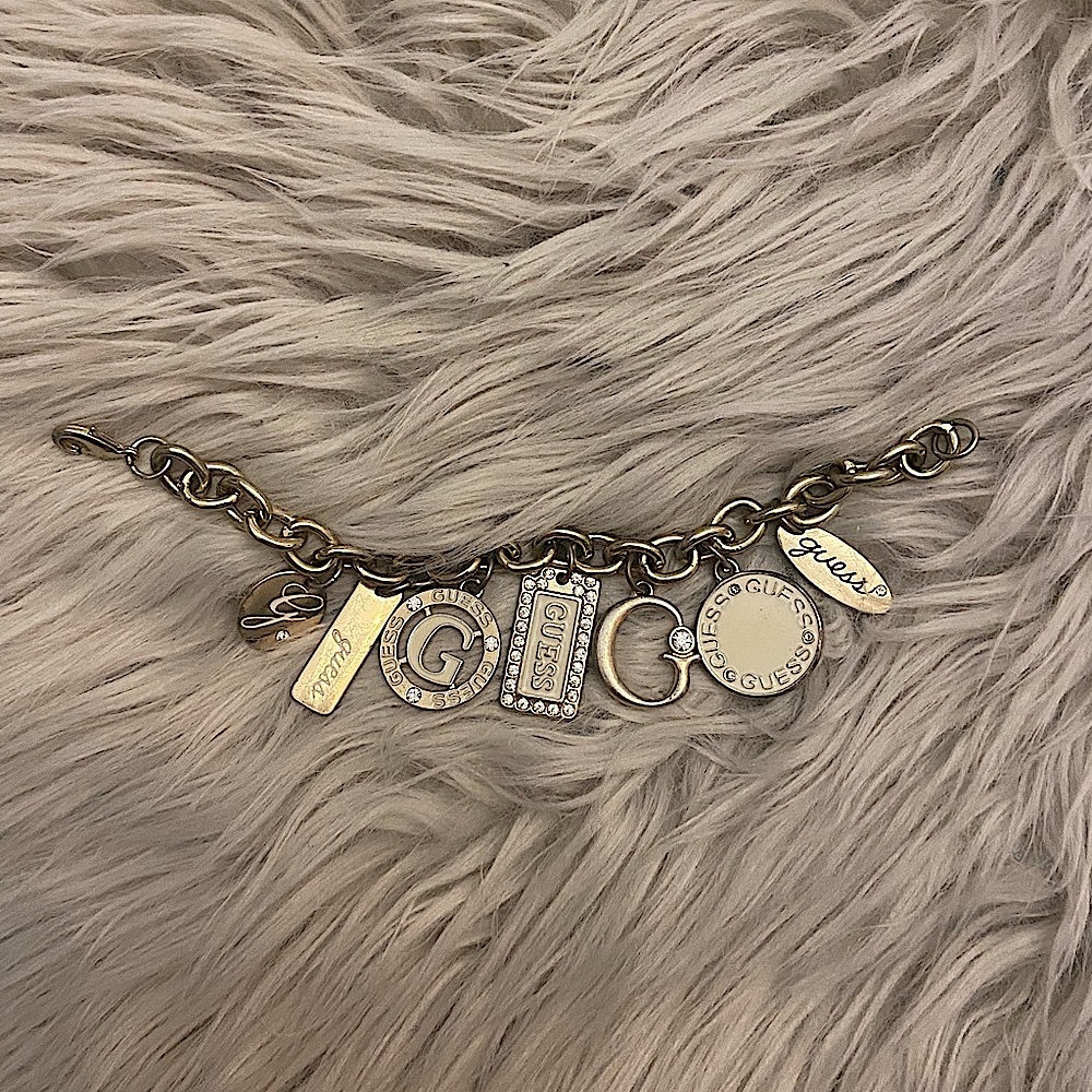 Gold Guess Charm Bracelet